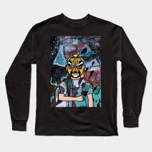 Unnamed: A Mystical Male Figure with Chinese Influence in the Mysterious Nigh Long Sleeve T-Shirt